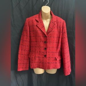 DRAPERS & DAMONS red and black jacket / blazer size 16